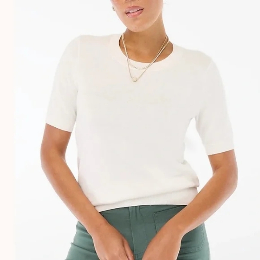 J. Crew Women's Sweater White Size Extra Small